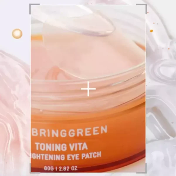 BRINGGREEN Toning Vita Máscara Hidrogel Iluminador para Olhos (60un) 88g - Imagem 4
