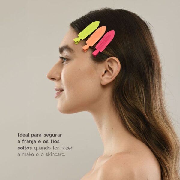 Presilha de Cabelo Laranja - Hair Clip Océane Edition 2un - Imagem 2