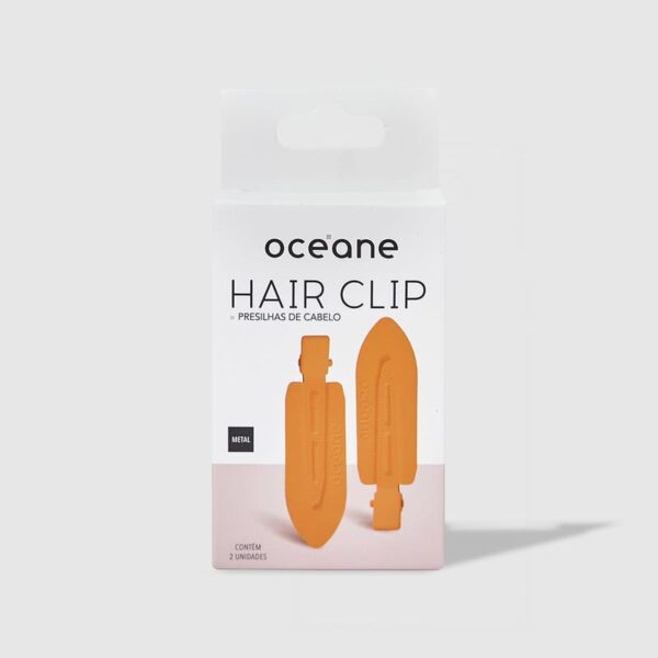 Presilha de Cabelo Laranja - Hair Clip Océane Edition 2un