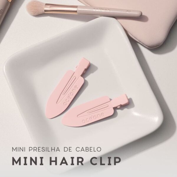 Mini Presilha de Cabelo Rosa - Hair Clip Océane Edition 2un - Imagem 4