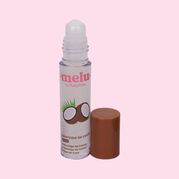 Brilho Labial Roll On Manteiga De Cacau E Coco - Melu