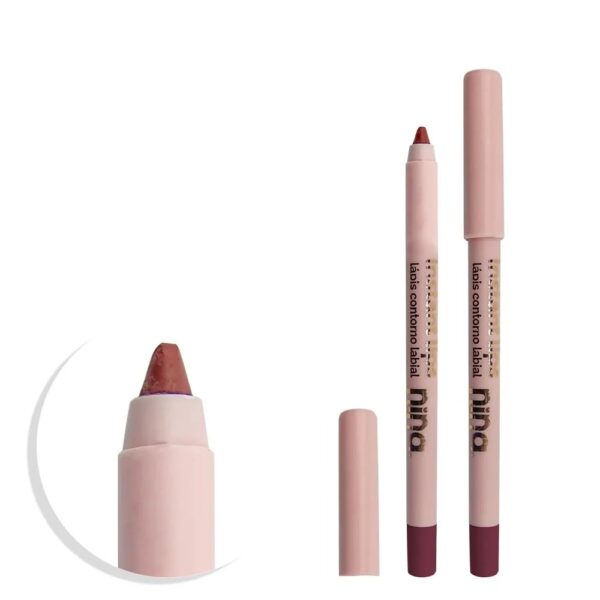 LÁPIS PARA CONTORNO LABIAL PRINCÍPIO - NINA MAKEUP
