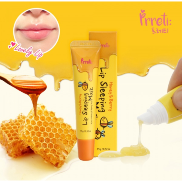 Purederm - PR408- Máscara Labial Lip Sleeping Mask – Honey & Berry 15g - Imagem 2
